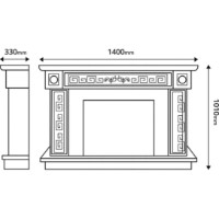Șemineu electric Art Flame Versailles Gold Maxi&Richi Ivory/Gold imaginea #2 — magazin online Desire.md