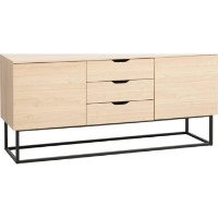 Комод Deco Vermont 160x45x75Hcm Wood/Black фото №2 — интернет-магазин Desire.md