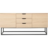 Комод Deco Vermont 160x45x75Hcm Wood/Black фото №5 — интернет-магазин Desire.md