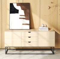 Комод Deco Vermont 160x45x75Hcm Wood/Black