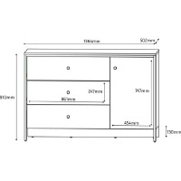 Comodă Fabrik Home Clay3 1364x910x502mm (c подсветкой) Кашемир imaginea #2 — magazin online Desire.md