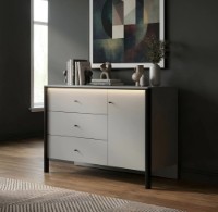 Comodă Fabrik Home Clay3 1364x910x502mm (c подсветкой) серая мышка