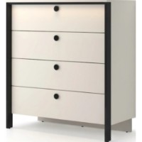 Комод Fabrik Home Clay4 1004x1120x502mm (c подсветкой) Кашемир фото №3 — интернет-магазин Desire.md