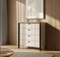 Комод Fabrik Home Clay4 1004x1120x502mm (c подсветкой) Кашемир фото №1 — интернет-магазин Desire.md