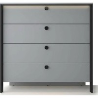 Комод Fabrik Home Clay4 1004x1120x502mm (c подсветкой) Серая мышка фото №5 — интернет-магазин Desire.md