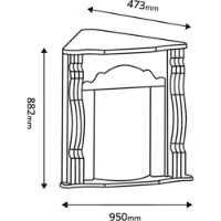 Șemineu electric Art Flame Clasic colt white & Cris imaginea #3 — magazin online Desire.md