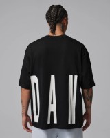 Tricou bărbătesc Nike Футболка Jordan Oversized Black/Infrared 23, s.M imaginea #2 — magazin online Desire.md