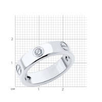 Кольцо SOLOVOV JEWELRY 94-110-02024-1 s.18,5 6,33gr фото №2 — интернет-магазин Desire.md