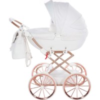 Коляска для кукол Junama Dolce 08 White/Rose (WGWLDOLCE08) фото №2 — интернет-магазин Desire.md