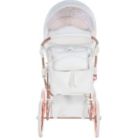 Коляска для кукол Junama Dolce 08 White/Rose (WGWLDOLCE08) фото №4 — интернет-магазин Desire.md