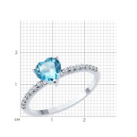 Кольцо SOLOVOV JEWELRY 92014444 s.19 1,65gr фото №3 — интернет-магазин Desire.md