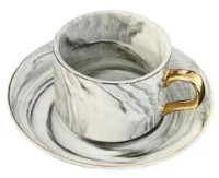 Ceasca cu farfurie Nova Ceramics 150ml Gray