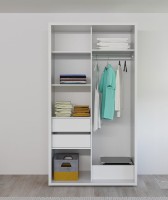 Dulap cu uşi glisante Bayro Parma White 1200x2250x600 (608499) imaginea #2 — magazin online Desire.md