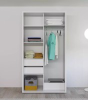 Dulap cu uşi glisante Bayro Parma White 1200x2250x600 (608499) imaginea #4 — magazin online Desire.md