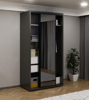 Dulap cu uşi glisante Bayro Parma Anthracite 1200x2250x600 (608500) imaginea #2 — magazin online Desire.md
