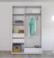 Dulap cu uşi glisante Bayro Parma White 1400x2250x600 (608502) imaginea #3 — magazin online Desire.md