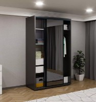 Dulap cu uşi glisante Bayro Parma Anthracite 1400x2250x600 (608503) imaginea #2 — magazin online Desire.md
