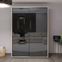 Dulap cu uşi glisante Bayro Parma Grey Stone 1600x2250x600 (608506) imaginea #1 — magazin online Desire.md