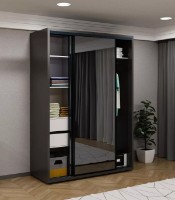 Dulap cu uşi glisante Bayro Parma Anthracite 1600x2250x600 (608510) imaginea #2 — magazin online Desire.md