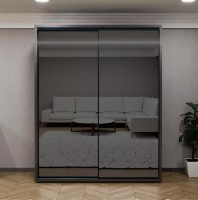 Dulap cu uşi glisante Bayro Parma Anthracite 1800x2250x600 (608508) imaginea #1 — magazin online Desire.md