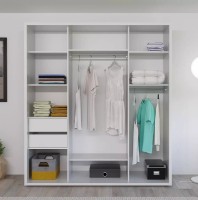 Dulap cu uşi glisante Bayro Parma White 2000x2250x600 (608511) imaginea #3 — magazin online Desire.md