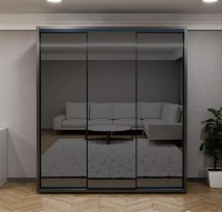 Dulap cu uşi glisante Bayro Parma Anthracite 2000x2250x600 (608512) imaginea #1 — magazin online Desire.md