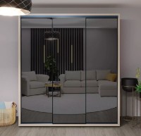 Dulap cu uşi glisante Bayro Parma Grey Stone 2000x2250x600 (608513)