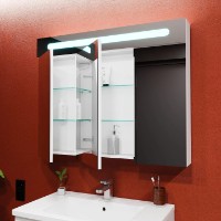 Шкаф с зеркалом Bayro Portis 1000x800 Led (124453) фото №4 — интернет-магазин Desire.md