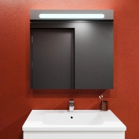 Шкаф с зеркалом Bayro Portis 900x800 Led (124458)