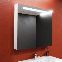 Шкаф с зеркалом Bayro Portis 900x800 Led (124458) фото №2 — интернет-магазин Desire.md