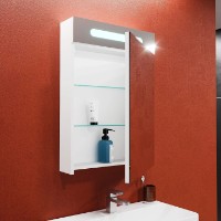 Dulap cu oglindă Bayro Portis Led 700x800 (124456) imaginea #3 — magazin online Desire.md