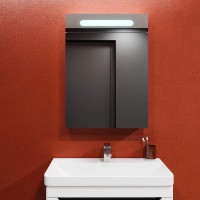 Dulap cu oglindă Bayro Portis Led 700x800 (124456)