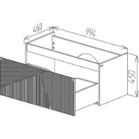 Dulap pentru lavoar Bayro Sensi Allegro 1000 (124868) imaginea #2 — magazin online Desire.md