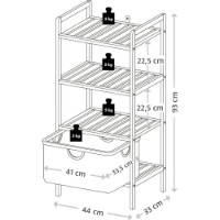 Etajeră Kesper 93x44x34cm (19438) imaginea #5 — magazin online Desire.md