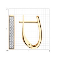 Серьги SOLOVOV JEWELRY 1021968 1,85gr фото №4 — интернет-магазин Desire.md