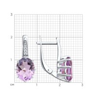 Cercei SOLOVOV JEWELRY 94-320-02054-3 3,37gr imaginea #2 — magazin online Desire.md