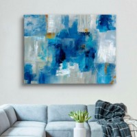 Pictură ArtShop Abstract Shades Of Blue 60x40cm (PA205-L-PL)