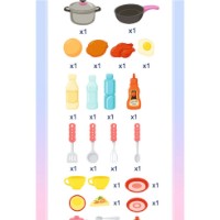 Bucătărie de jucărie New World Sanilla Kitchen 67pcs (3974) imaginea #2 — magazin online Desire.md