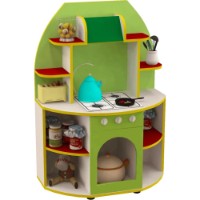 Bucătărie de jucărie pentru copii Tisam Машенька Green/Lime/Red (05341)