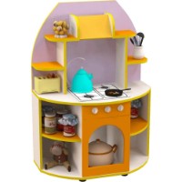 Bucătărie de jucărie pentru copii Tisam Машенька Lavender/Orange/Yellow (05343)