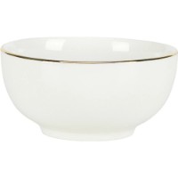 Пиала Siaki Golden Rim 10X5cm White (52435)