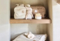 Trusa pentru accesorii de baie Jollein Cloudy Rib Oatmeal (053-577-68119) imaginea #4 — magazin online Desire.md