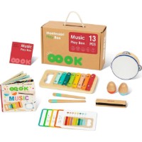 Set de instrumente muzicale Tooky Toy Montessori Play Box: Music (55012)