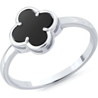 Кольцо из серебра с ониксом Sokolov 83010266 s.19 1,81g