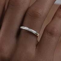 Inel aur alb cu zirconii Diamant 52-110-01994-1 s.16 1,07g imaginea #3 — magazin online Desire.md