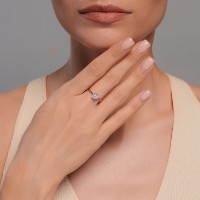 Кольцо из золота с фианитом Sokolov 016788-3 s.17 1,41g фото №3 — интернет-магазин Desire.md