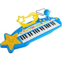 Pian electronic cu microfon New World MTK005B Blue