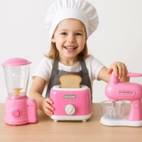 Set de electrocasnice New World Kitchen Series Pink (5549-3) imaginea #2 — magazin online Desire.md