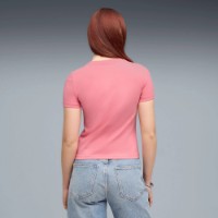Tricou de dame Puma Wardrobe Ess Slim Wild Pink, s.XL imaginea #3 — magazin online Desire.md