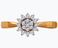 Кольцо из золота с фианитами Sokolov 019063 s.16,5 1,32g фото №4 — интернет-магазин Desire.md